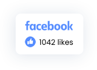 Facebook logo with likes