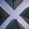 Stock photo sample of 4 tall buildings