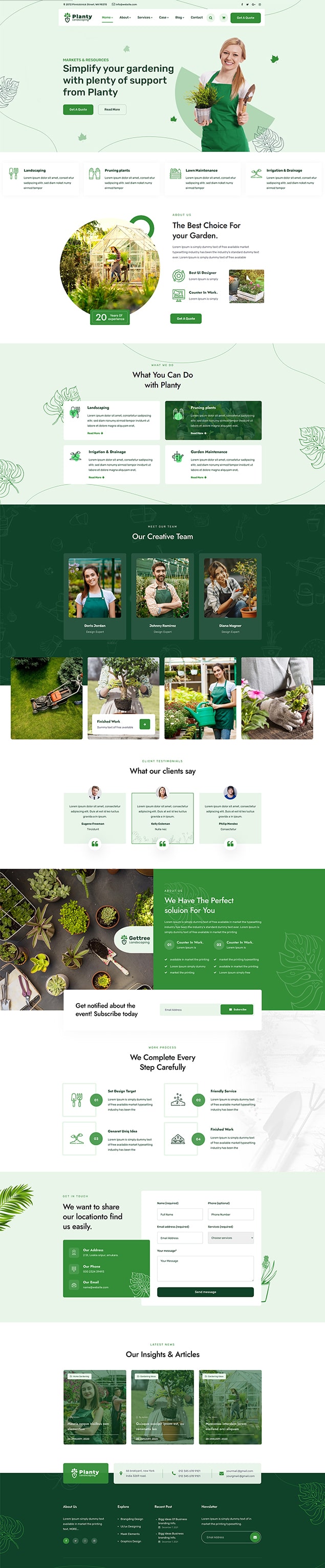 Landscapign Website Design
