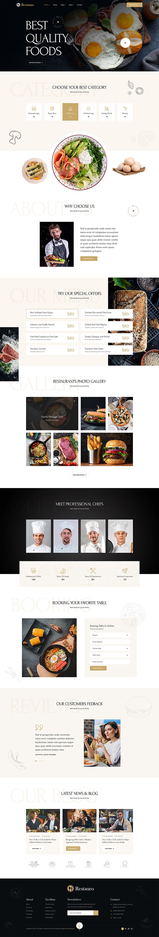 Restaurant Website Design