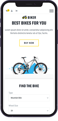Responsive website design for mobile phones